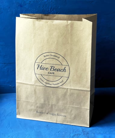 Express Print Custom Block Bottom Paper Bags | Paper Bag Co