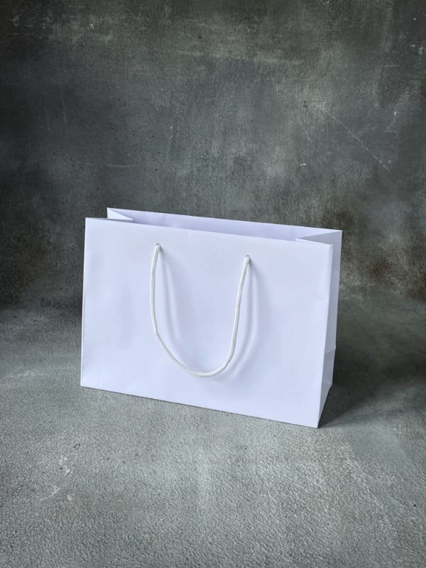 FSC White Kraft Rope Handle Paper Bags Paper Bag Co