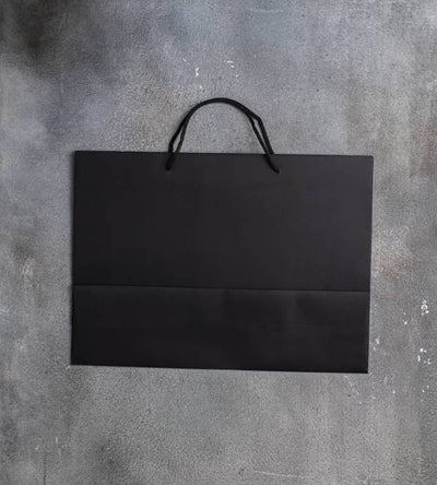 FSC® Black Dyed Rope Handle Paper Bags - 440x120x320mm