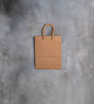 FSC Rope Handle Kraft Paper Bag - Brown 180x80x230mm