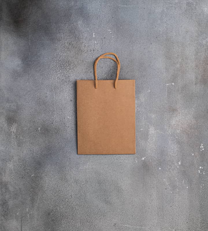 FSC Rope Handle Kraft Paper Bag - Brown 180x80x230mm