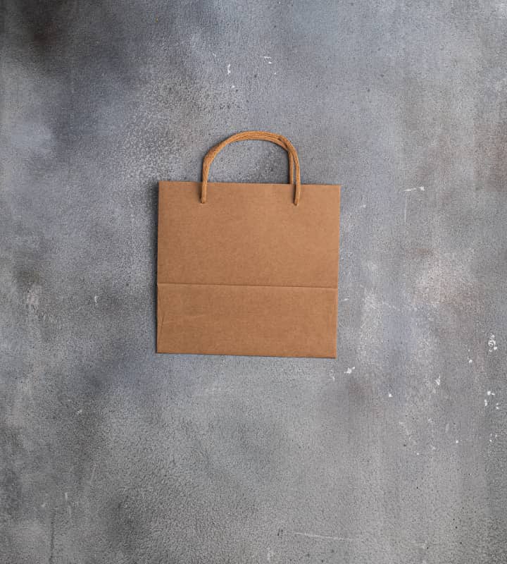 FSC Rope Handle Kraft Paper Bag - Brown 230x90x220mm