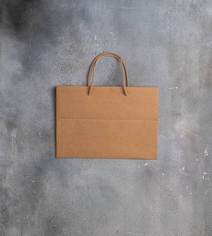 FSC Rope Handle Kraft Paper Bag - Brown 310x120x220mm