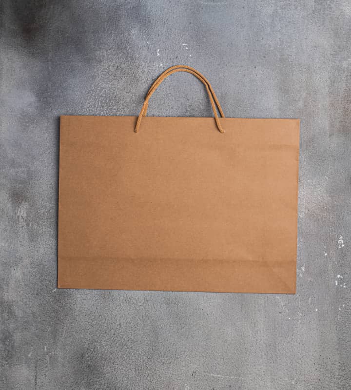 FSC Rope Handle Kraft Paper Bag - Brown 440x120x320mm