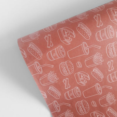 Greaseproof Paper - Red Burger 2