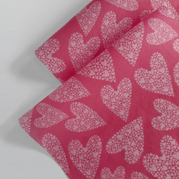Pink Love Patterned Tissue Paper 3