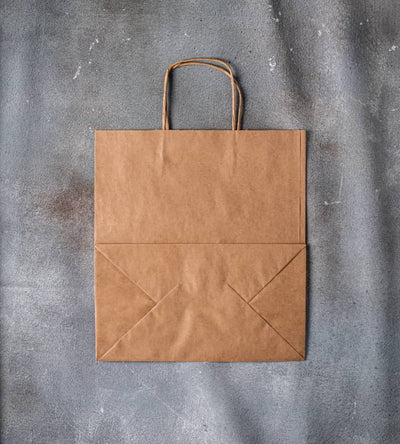 Twisted Handle Kraft Paper Bag - Brown 305x170x340mm