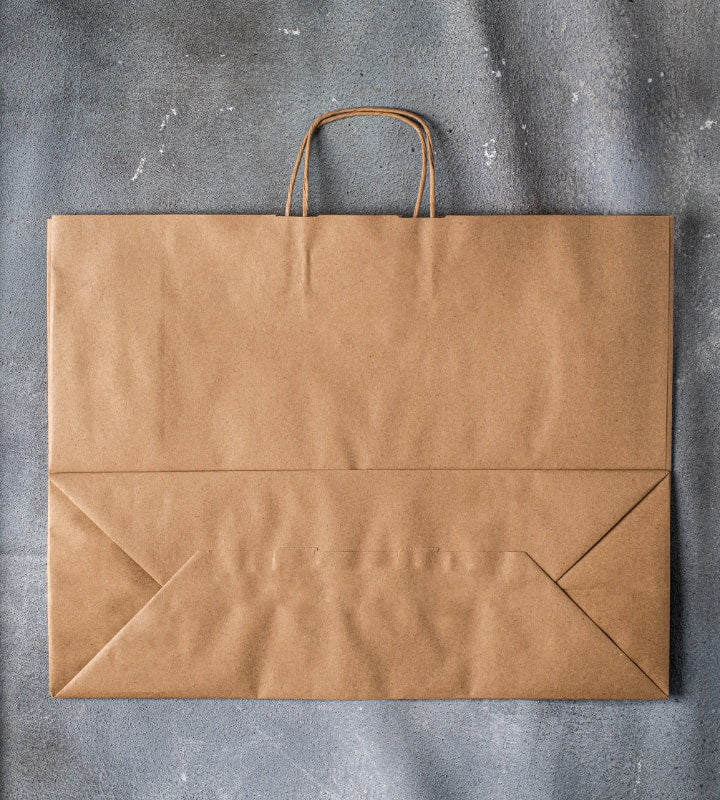 Twisted Handle Kraft Paper Bag - Brown 500x180x390mm