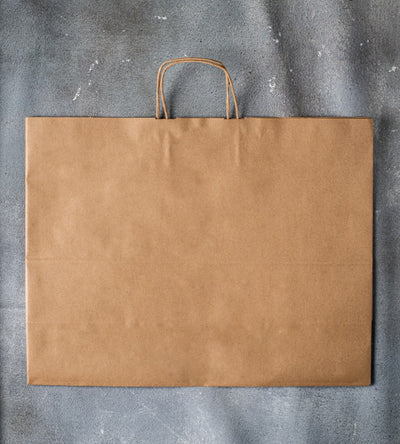 Twisted Handle Kraft Paper Bag - Brown 500x180x390mm